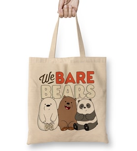 We Bare Bears 09 Bez Çanta Uzun Saplı