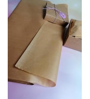 Renkli  Pelur Kağıdı Açık Kahverengi 50x70 cm 10 adet-PK111 (Renksiz)