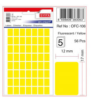 Tanex Etiket Ofc-106 Sarı 10 lu 2 paket