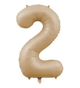 Benim Marifetlerim 2 Rakamı Karamel Folyo Balon 34 inch 86 cm