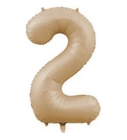 Benim Marifetlerim 2 Rakamı Karamel Folyo Balon 34 inch 86 cm