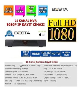 MCG NVR-8316 NVR IP 16 Kanal Kamera Kayıt Cihazı - ESEECLOUD
