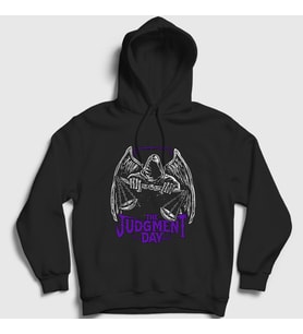 Presmono Unisex Siyah Logo Wwe Güreş The Judgment Day Kapüşonlu Sweatshirt 511657tt