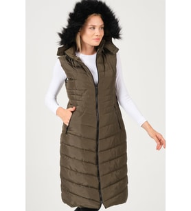 Z6752 DEWBERRY BAYAN YELEK-HAKİ