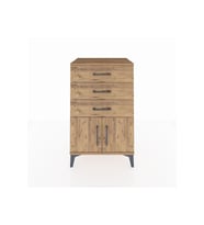 Hyperion Komodin 3 Çekmeceli 2 Kapaklı 60x44x96 Çam-Çam