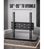 TV Duvar Askı Aparatı 50-95 İnç Uyumlu Güvenli Sabit Montaj