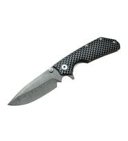 Damascus Dms 2 16 Gri Kamp Çakı 21cm- Yarı Otomatik, Kemerlikli, Metal Sap