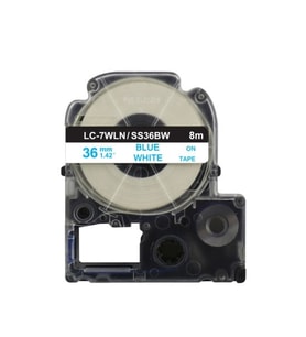 Tonersepeti Epson LC-7WLN Beyaz Üzeri Mavi 36MM 8 Metre Muadil Etiket