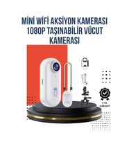 360° Klipsli Manyetik Spor Kamera Yüksek Çözünürlük