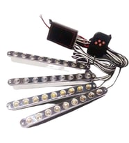 4X9 Ledli Panjur İçi Çakar Lamba Sarı Sarı - Sarı Sarı 12V/Lapa182-2