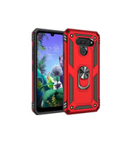LG Q60 Uyumlu Kılıf Zore Vega Kapak (Kırmızı)