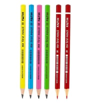 İlk Kalemim Jumbo Üçgen Başlangıç Kalemi Siyah 4 Adet Kırmızı 2 Adet Fatih Jumbo Kurşun Kalem Triangular
