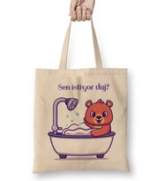 Sen İstiyor Duj Bez Çanta Uzun Saplı
