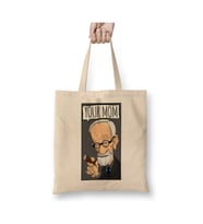 Sigmund Freud Your Mom Freud Beyaz Bez Çanta Uzun Saplı Alışveriş Çantası Plaj Çantası
