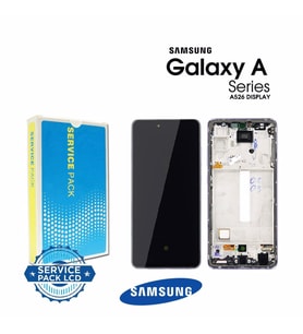 Samsung A526 A52 Lcd Ekran + Dokunmatik Kasalı %100 Kvk Orjinal (Koyu Mavi)