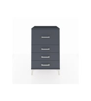 Hyperion Komodin 4 Çekmeceli 60x44x96 Antrasit-Antrasit