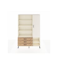Arges Dolap 9 Raflı 3 Çekmeceli Tek Kapaklı  132x30x195 Aytaşı-Aytaşı/Çam