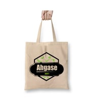 Kpop Ahgase Beyaz Bez Çanta Uzun Saplı Alışveriş Çantası Plaj Çantası