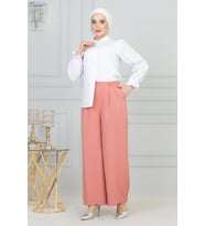 Bol Paça Pantolon Pembe 6099