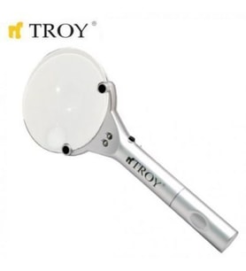TROY 28900 Büyüteç - Okuma Lambası (Gri)