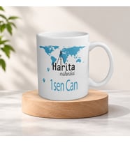 Kişiye Özel İsimli Harita Mühendisi Meslek Kupa Bardak