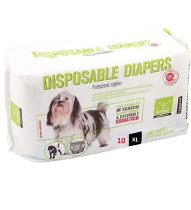 NUNBELL Alt Bağlama Bezi 10’lu XL  Köpek Çiş Külodu, Regl ve Hasta Köpek Bezi