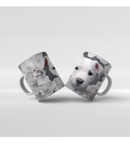 Baskılı Kupa Bardak Sevimli Köpekler - 3