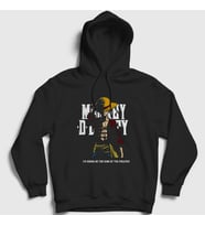 Presmono Unisex Siyah King Luffy Anime One Piece Kapüşonlu Sweatshirt 135521tt