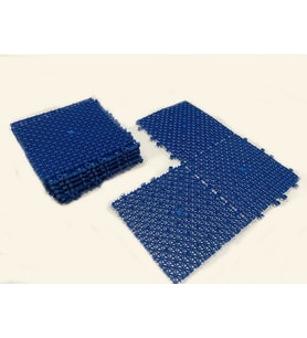 Plastik Geçmeli Islak Zemin Karosu 25x25 10 Adet (Mavi)