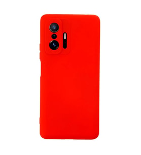 Newface Xiaomi Mi 11T Pro Kılıf Nano içi Kadife Silikon - Kırmızı