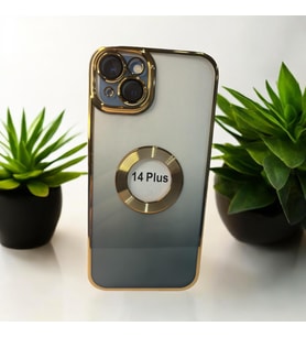 iPhone 14  Plus magsafe özellikli klasik kaliteli silikon telefon kılıfı (Siyah)