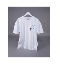 Okçu Baskılı Unisex Oversize Tişört – %100 Pamuk Terletmeyen T-shirt (Beyaz)