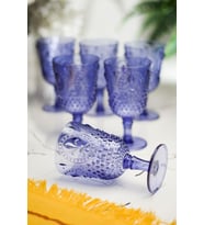 Akrilik 6'Lı Kadeh & Su Meşrubat Kahve Yanı Bardağı 450 Ml ( Cam Değildir )