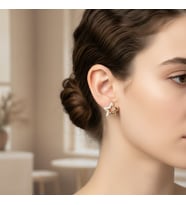STİL İNCİSİ/XUPING JEWELRY YILDIZ ZİRKON TAŞLI KÜPE