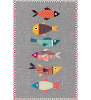 Eliana Home Baskılı, Yıkanabilir Kaymaz Taban Mutfak Halısı LNA2111-SM217 100x150 cm (Gri)
