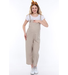 Luvmabelly MYRA6101 - Bej Hamile Salopet