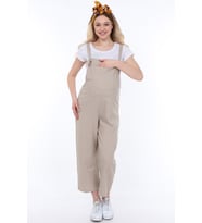 Luvmabelly MYRA6101 - Bej Hamile Salopet