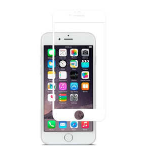 Apple iPhone 7/8 (4.7 İNÇ) Ekran Koruyucu Nano Tam Kaplama Beyaz (Şeffaf)