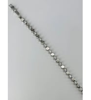 Rodyum Zirkon Taşlı Pirinç Bileklikler 17+2 Cm - Kbl0368