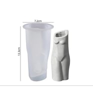 EPOKSİ REÇİNE KALIP İTHAL 3 BOYUTLU İNSAN VÜCUT FİGÜR VAZO TAŞ TOZU SİLİKON KALIP HB115215-0029 (Beyaz)