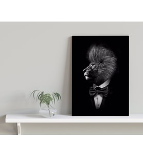 BK Home Nordic Gentle Lion Tasarımlı Kanvas Tablo-1