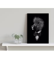 BK Home Nordic Gentle Lion Tasarımlı Kanvas Tablo-1