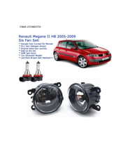 8200074008-camlı Sağ+sol Renault Megane Iı Hb 2007 Sis Farı Set Oem: 8200074008 Uyumlu
