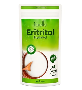 Fibrelle 1 Kg Eritritol 1 paket. Keto / Ketojenik / Vegan diyete uygundur.