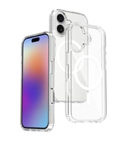 Apple iPhone 17 Kılıf M-safe Şarj Özellikli Şeffaf Sert PC Zore Embos Kapak