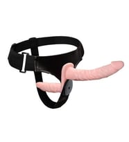 OdinsShop Double Belden Bağlamalı  Plug ve Realistik Titreşimli Dildo