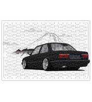 Stanced out E30 Black Puzzle 240 Parça Yapboz