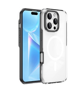 Lexroo iPhone 16 Pro Max Kılıf M-safe Şarj Özellikli Çıkarılabilir Arka Yüzeyli Polar Kılıf - Siyah