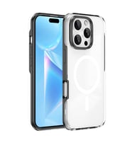 Lexroo iPhone 16 Pro Max Kılıf M-safe Şarj Özellikli Çıkarılabilir Arka Yüzeyli Polar Kılıf - Siyah