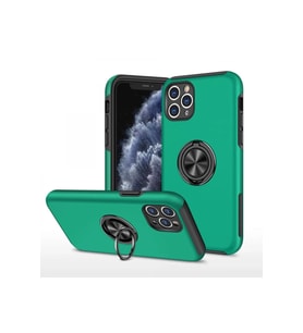 iPhone 11 Pro Max Kılıf Elit Yüzüklü Kapak - Yeşil